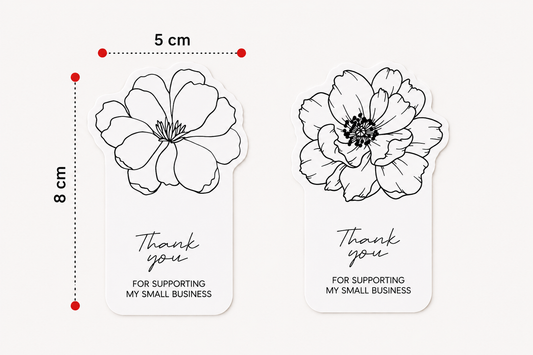 Flower Thank You Stickers