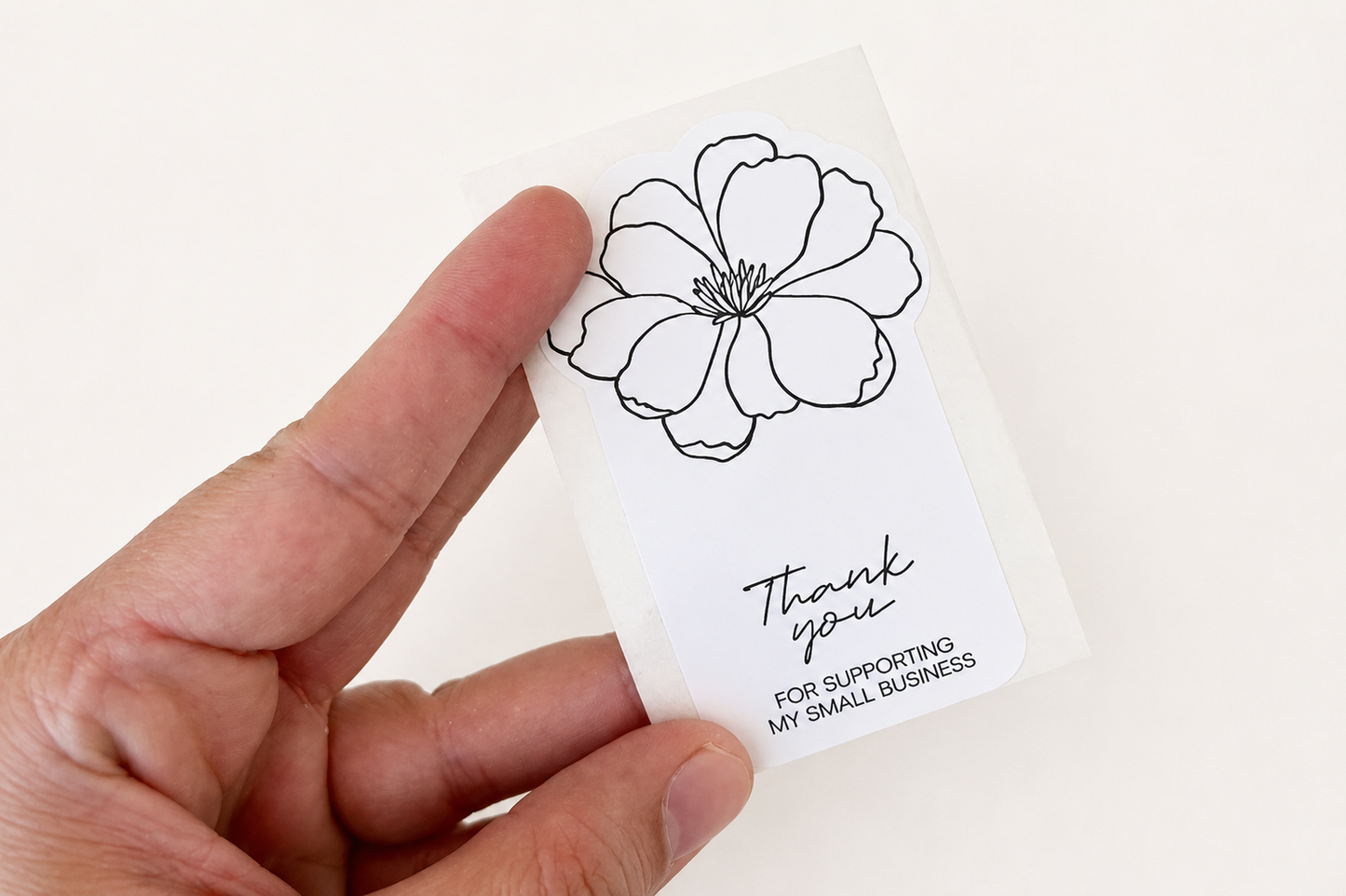 Flower Thank You Stickers