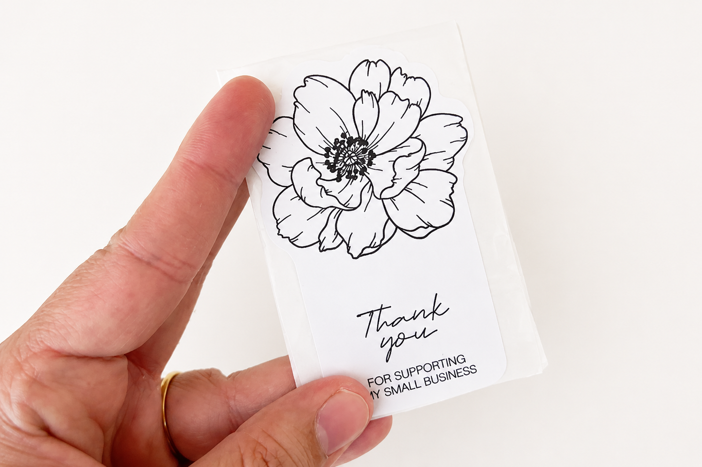 Flower Thank You Stickers