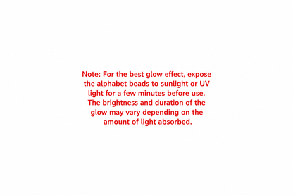 Luminous Alphabet Beads
