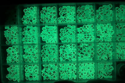 Luminous Alphabet Beads