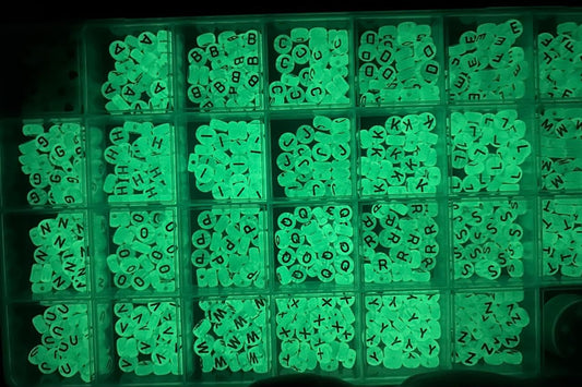 Luminous Alphabet Beads