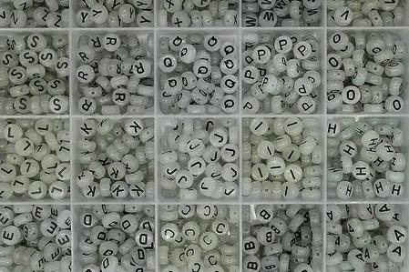 Luminous Alphabet Beads