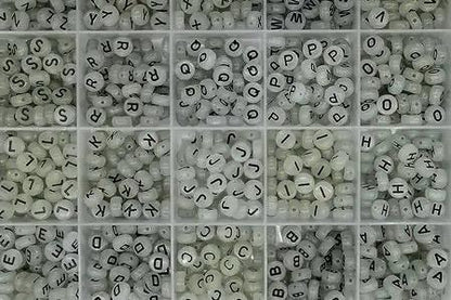 Luminous Alphabet Beads