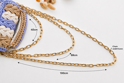 Golden Metal Bag Chain