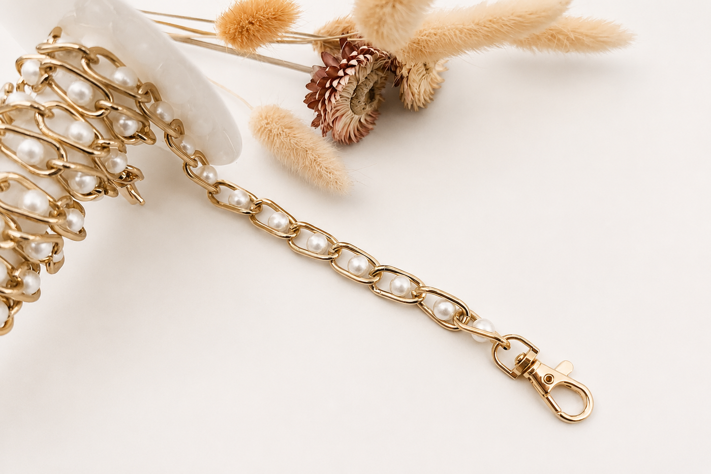 Golden Pearl Chain - 1 Pc