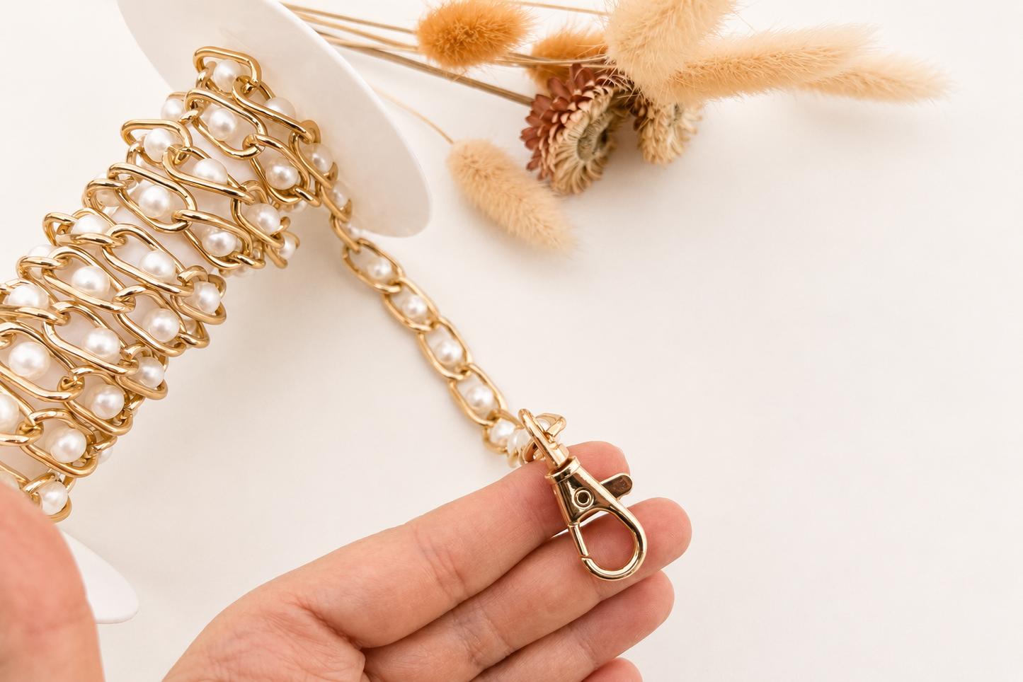 Golden Pearl Chain - 1 Pc