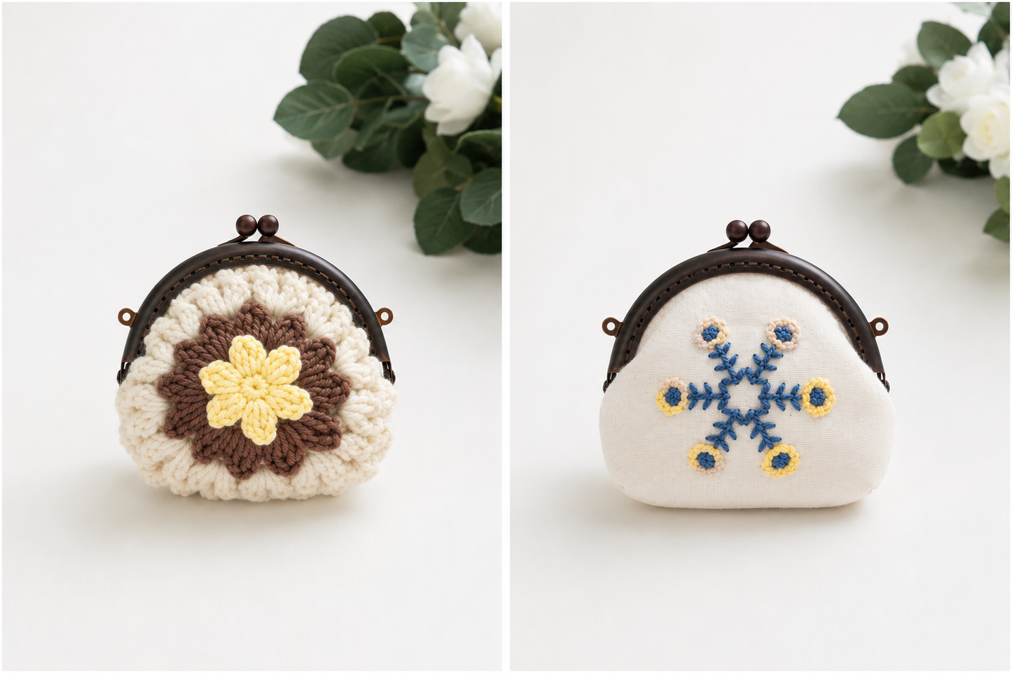 Colorful Clutch Frame – Half Round