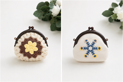 Colorful Clutch Frame – Half Round