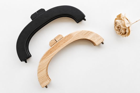 Wood Purse Frame - Half Round