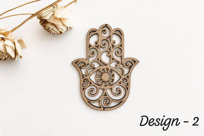 Hamsa Shape Cutout