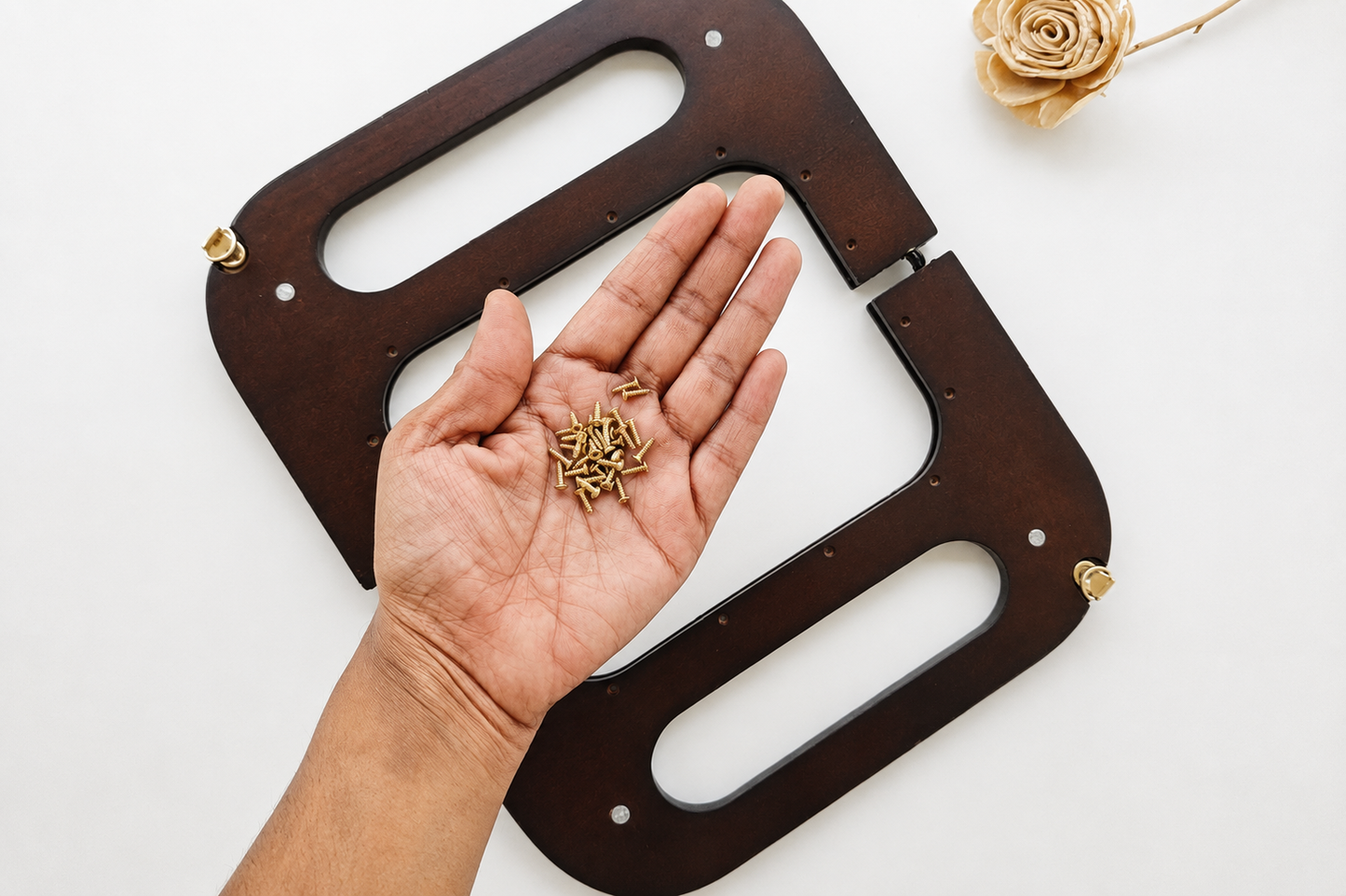 Wood Handle Purse Frame