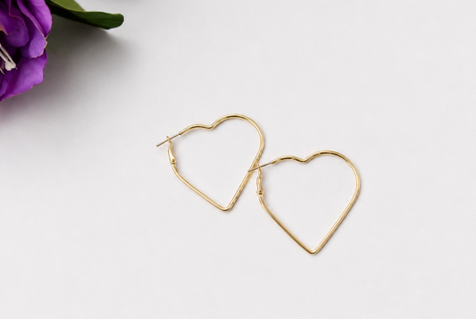 Earring Hoop - Heart