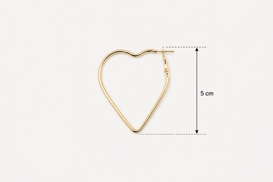 Earring Hoop - Heart