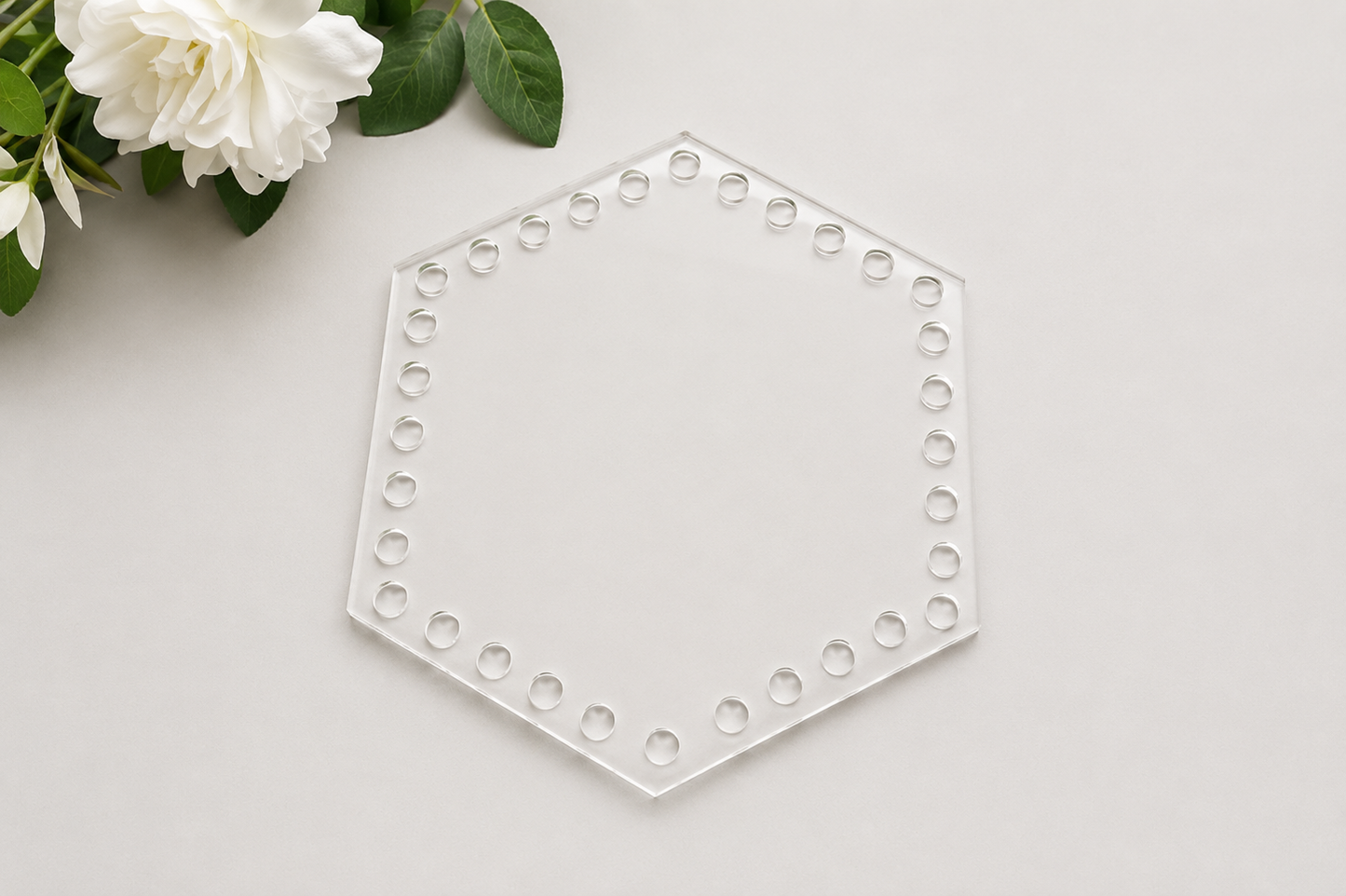 Acrylic Base - Hexagonal Shape