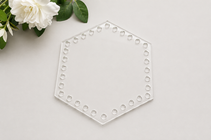 Acrylic Base - Hexagonal Shape