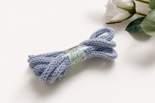 Knitted I-Cord – Powder Blue
