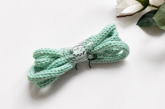 Knitted I-Cord – Mint Green