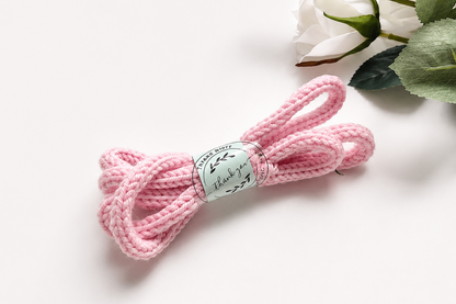 Knitted I-Cord – Blush Pink