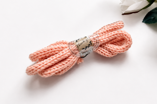 Knitted I-Cord – Peach