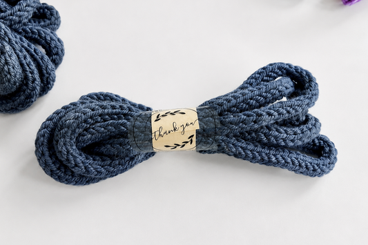 Knitted I-Cord – Dusty Denim