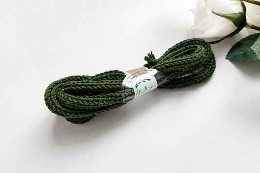 Knitted I-Cord – Dark Green