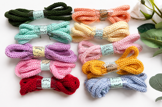 Knitted I-Cord – Blush Pink
