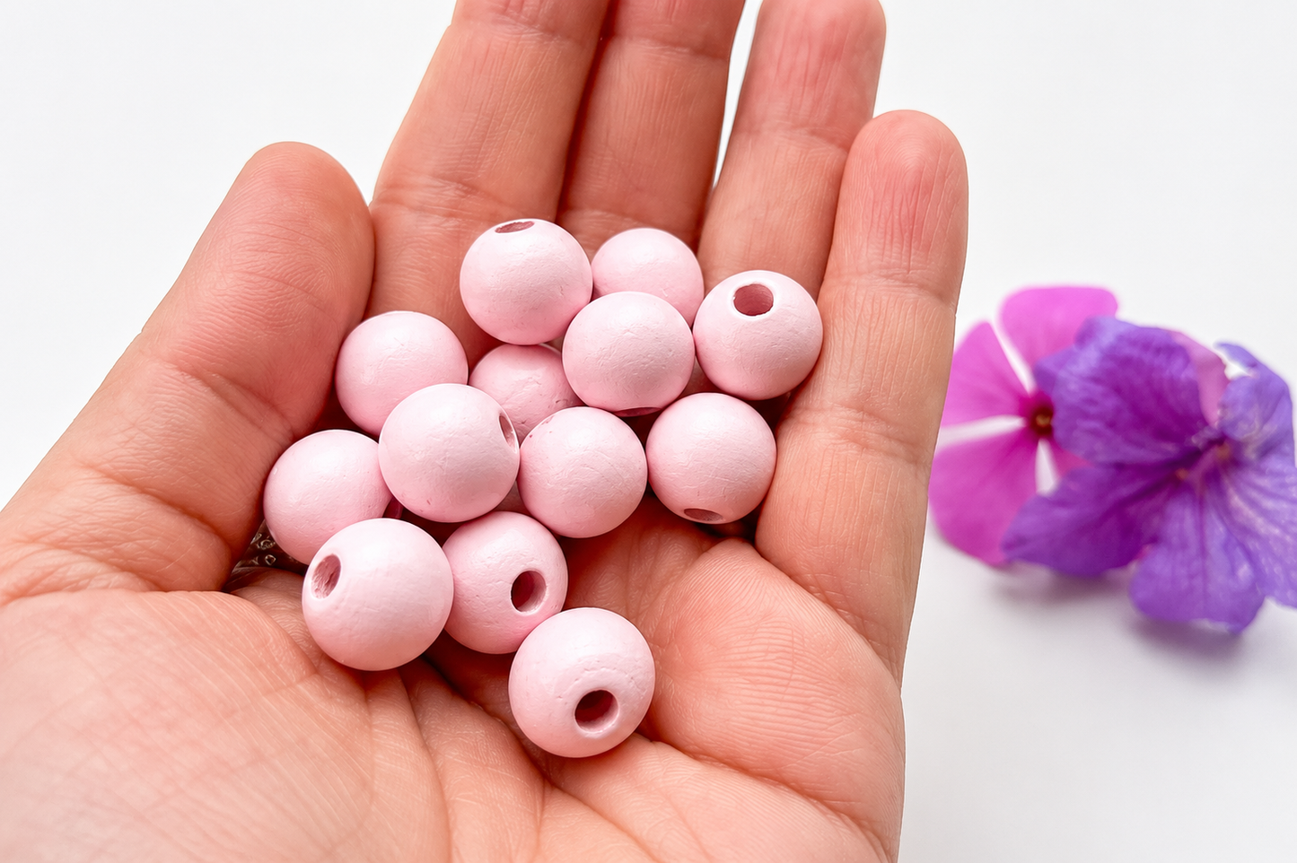 Colorful Round Bead - Light Pink