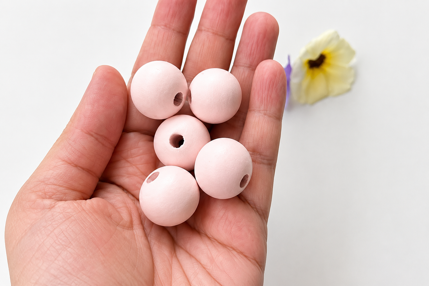 Colorful Round Bead - Light Pink