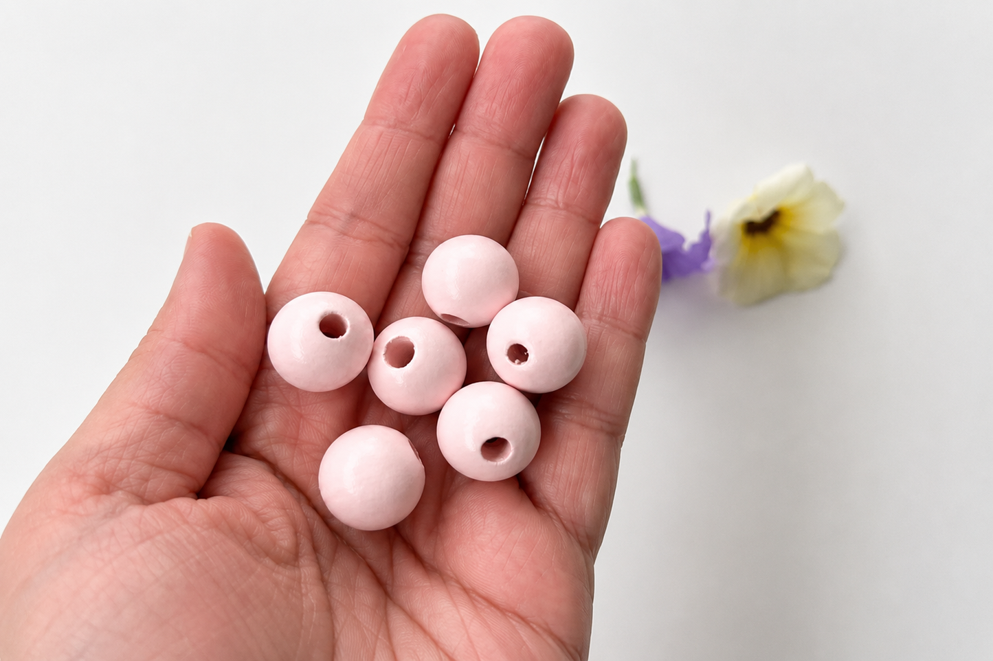 Colorful Round Bead - Light Pink