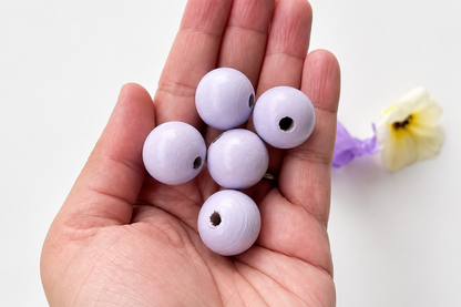 Colorful Round Bead - Light Purple