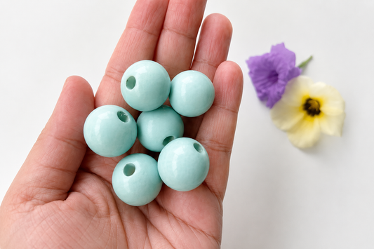 Colorful Round Bead - Light Sky Blue