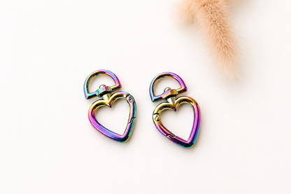 Multicolored Heart Hooks
