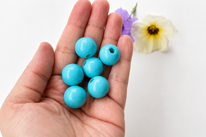 Colorful Round Bead - Ocean Blue