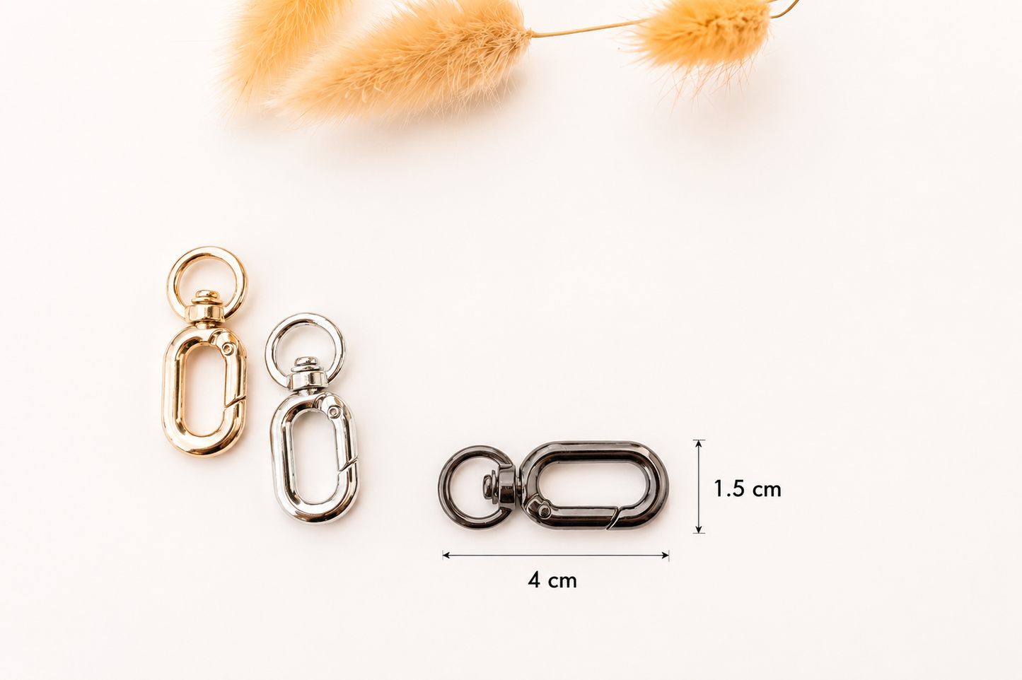 Oval Push Ring With Hook