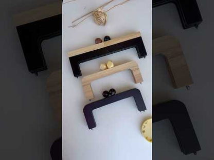 Wood Purse Frame - Beige