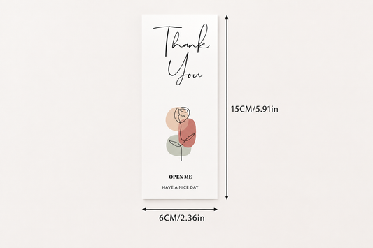 Rectangle Thank You Stickers