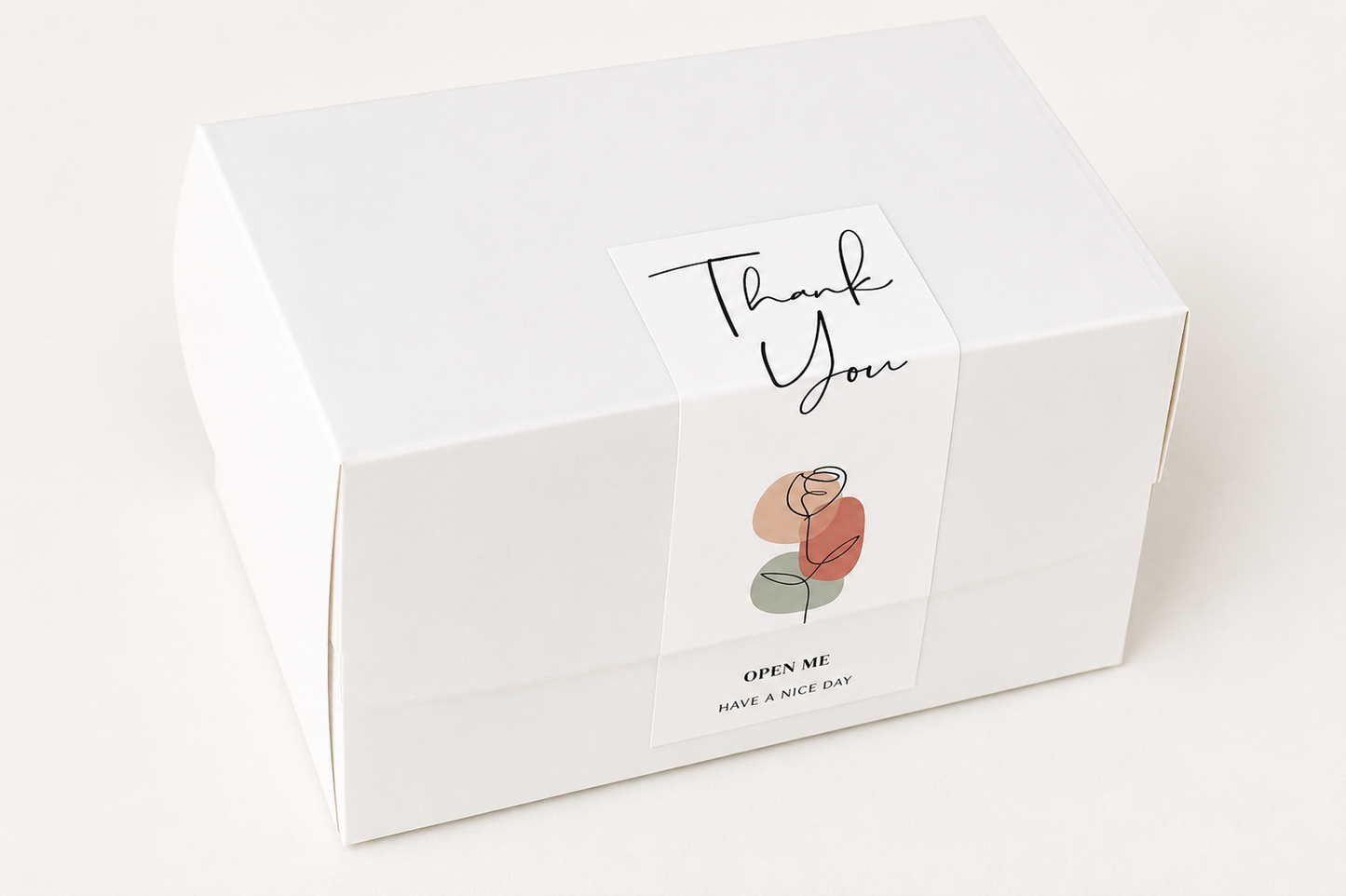 Rectangle Thank You Stickers