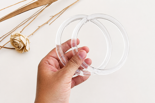 Round Shape Clear Purse Handles