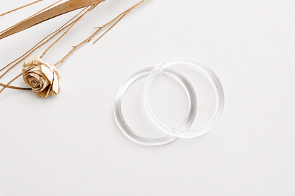 Round Shape Clear Purse Handles