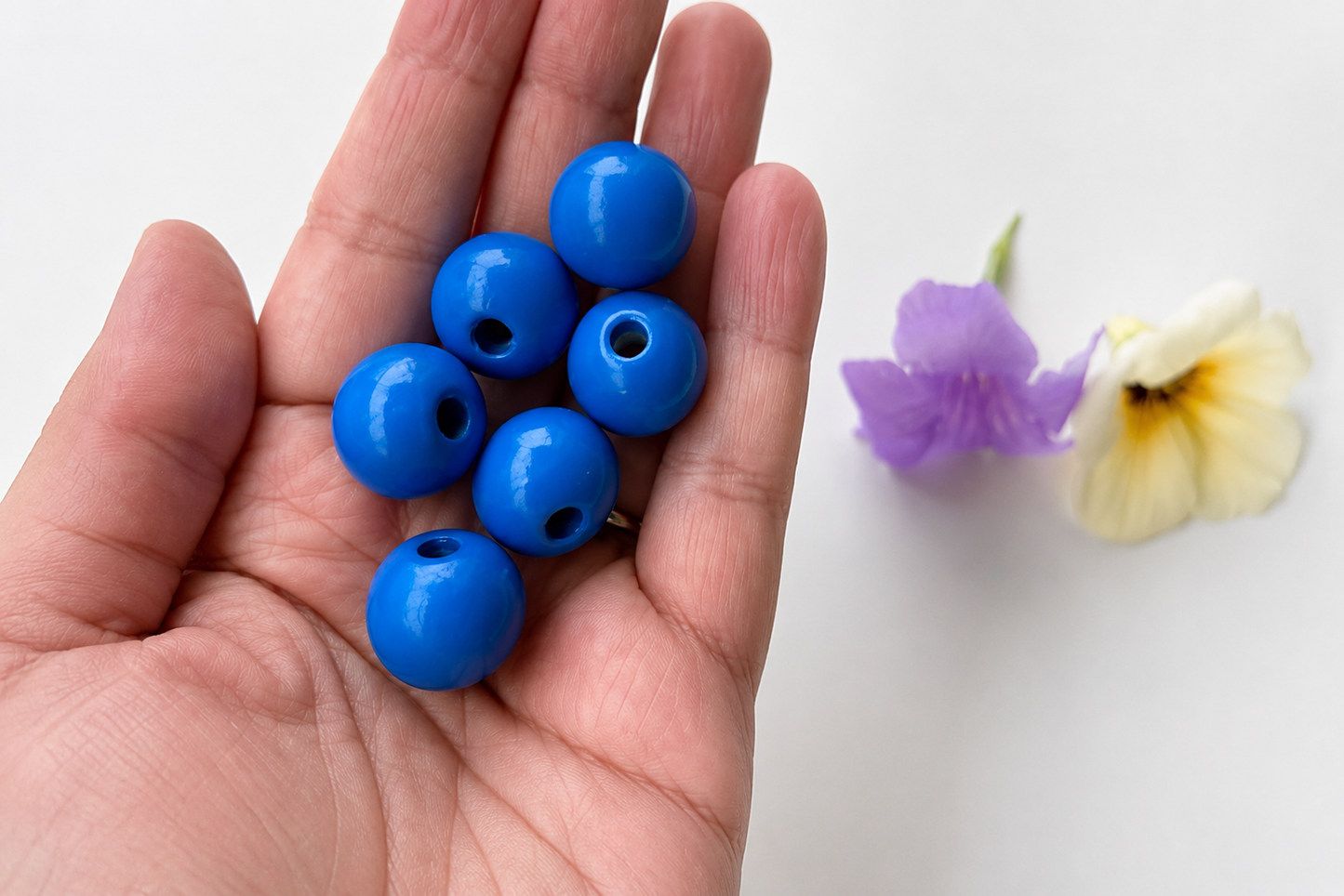 Colorful Round Bead - Royal Blue