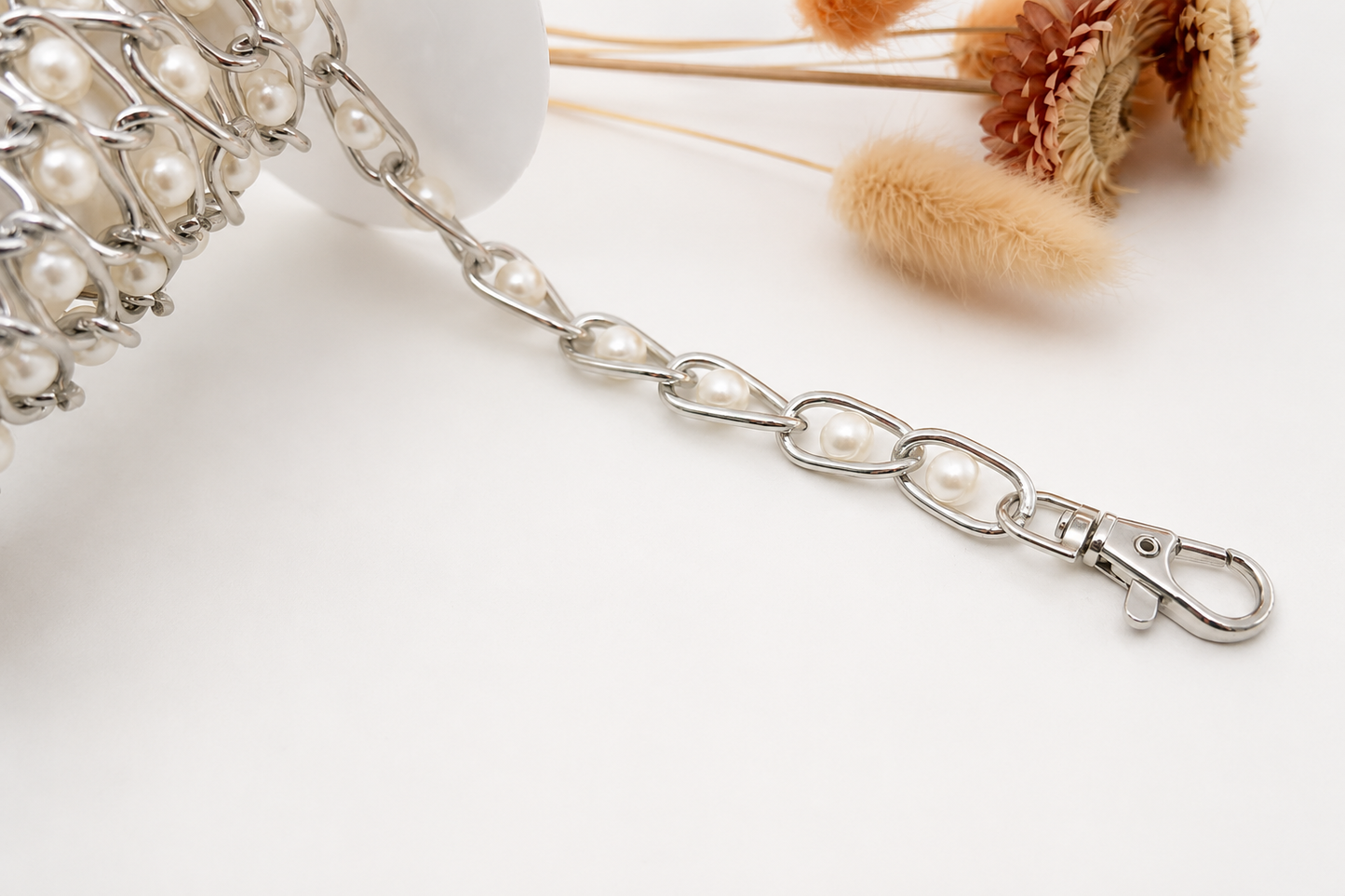 Silver Pearl Chain - 1 Pc