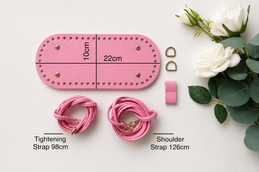 DIY PU Leather Drawstring Bag Making Kit