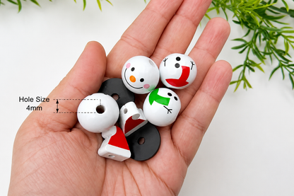 Christmas Snowman Beads