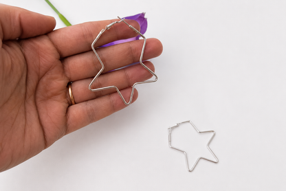 Earring Hoop - Star Shape