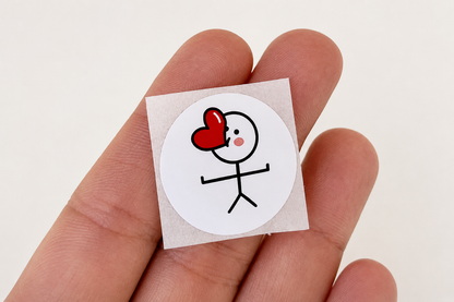 Cute Stickman Love Stickers