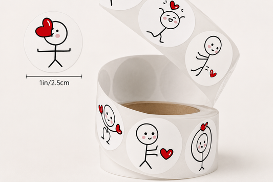 Cute Stickman Love Stickers