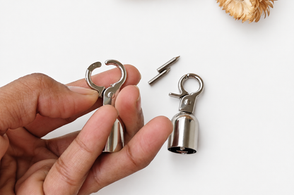 Tassel & Belt Cap with Hook - Silver