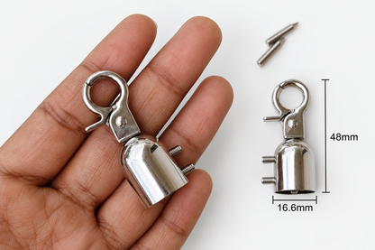 Tassel & Belt Cap with Hook - Silver