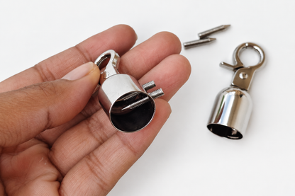Tassel & Belt Cap with Hook - Silver